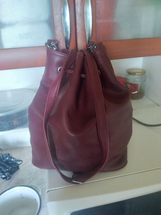 Сумка рюкзак. Бордовая фирменная