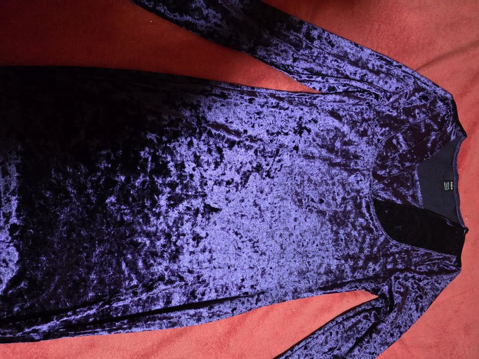 Rochie damă scurtă catifea M.L