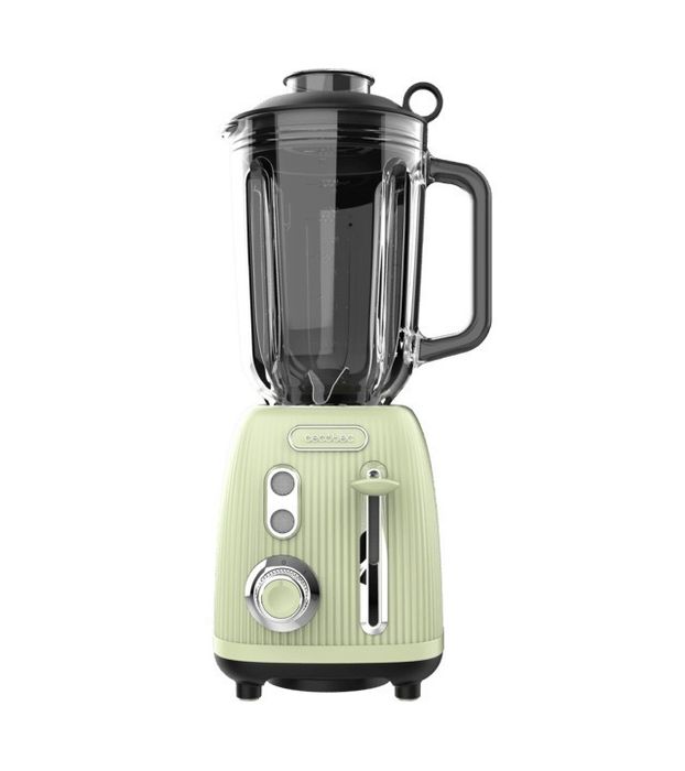 Cecotec Power Black Titanium Retro Блендер с Стъклена Каната 1,5 л 1200W Зелен