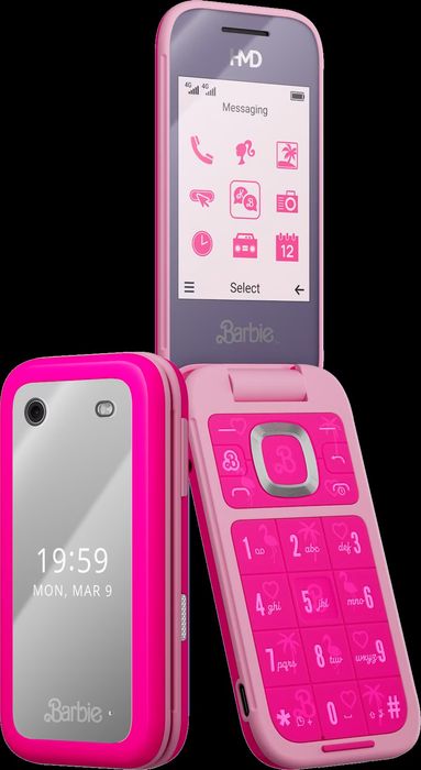 Сгъваем Barbie розов телефон