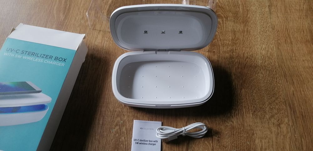 Sterilizator UV-C / incarcator 5W wireless pentru telefon