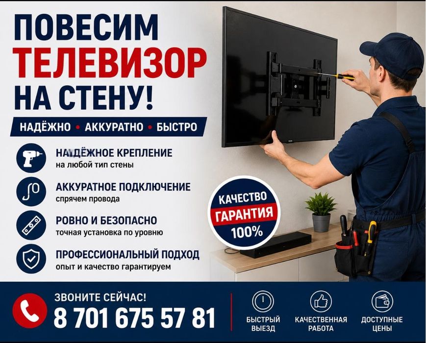 Установка телевизора, Зеркало, Картина,