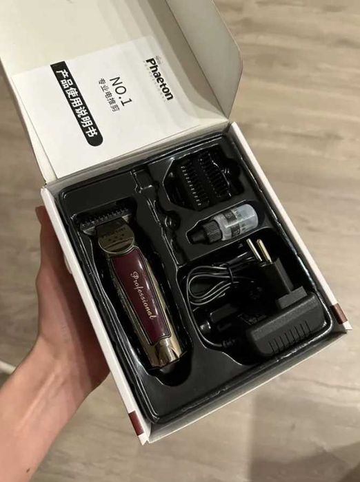 Тример за коса и дълга брада Kemei, машина за рязане на гъста коса