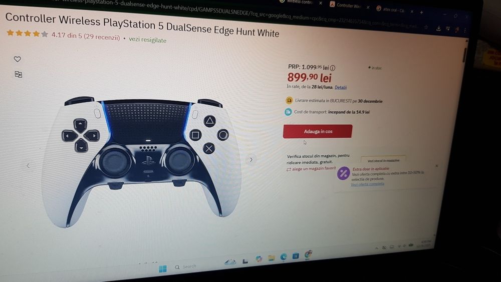 Vand Controller Wireless Play Station 5 DualSense Edge Hunt White