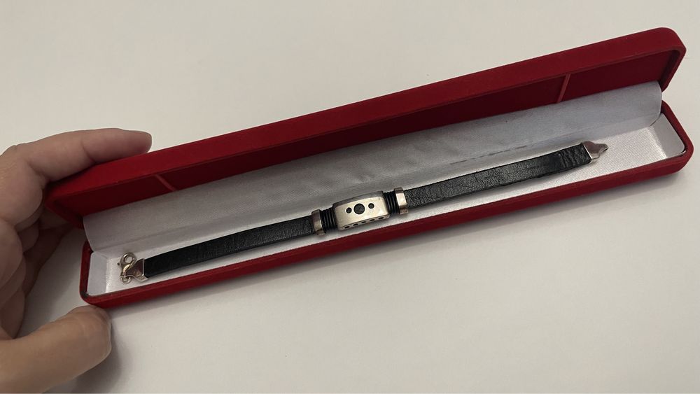 мъжка сребърна гривна