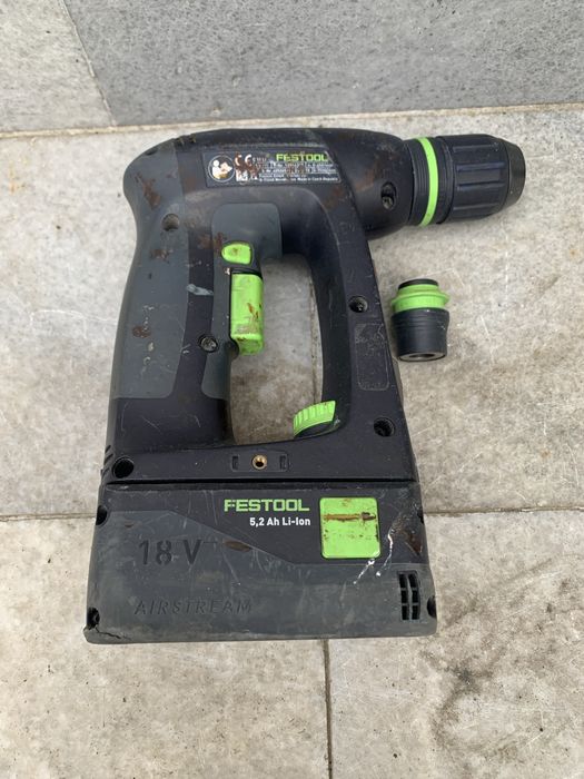 FESTOOL C 18 / винтоверт с 2 сменяеми глави/+ батерия 5,2 ah.,