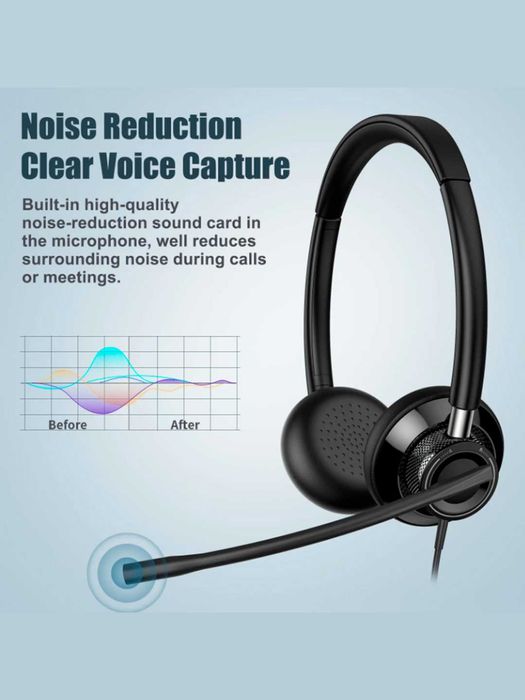 наушники для диспетчеров , служба доставки ,New Bee H361, легкие 116 г