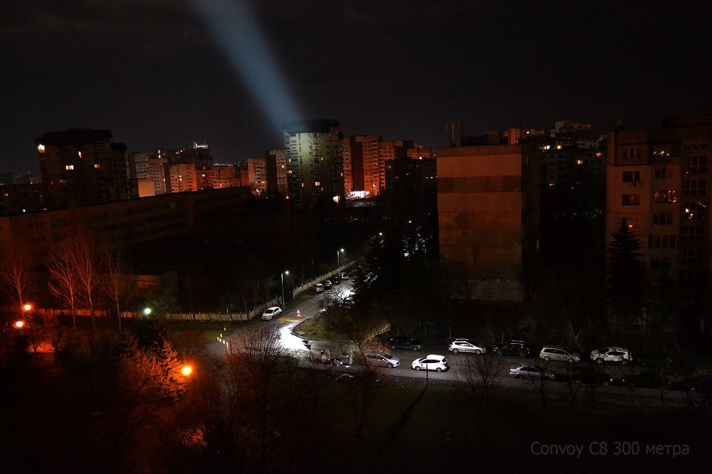 Модифициран фенер CONVOY C8 и С8+ до 1020 метра по ANSI