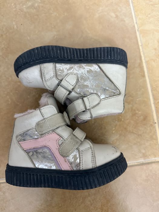 Детские сапоги для девочки натуральная кожа и мех