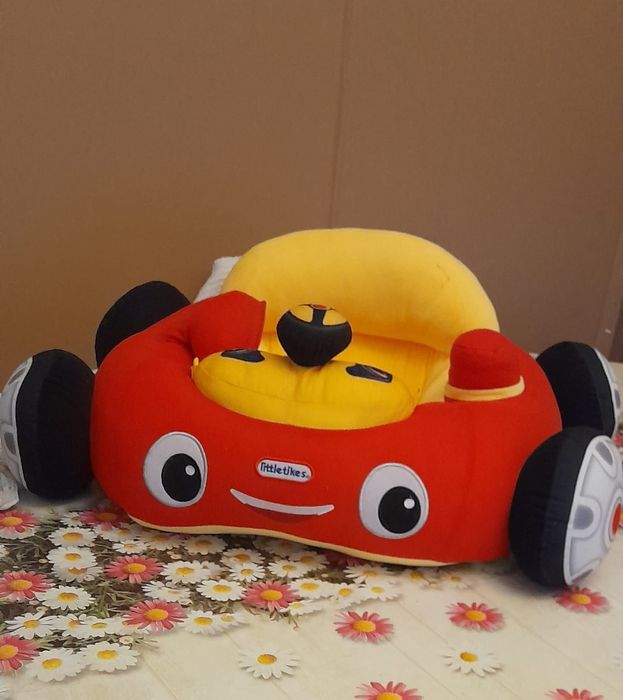 Fotoliu sit-up masinuta cu roti si spatar din plus Cars