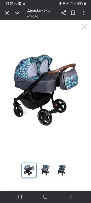 Количка за близнаци Dorjan 3в1 Quick Twin