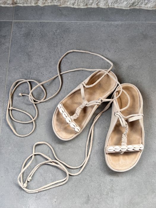 Sandale ZARA de piele, Marimea 36