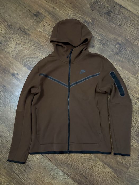 Nike tech fleece brown Top tracksuit Оригинален!