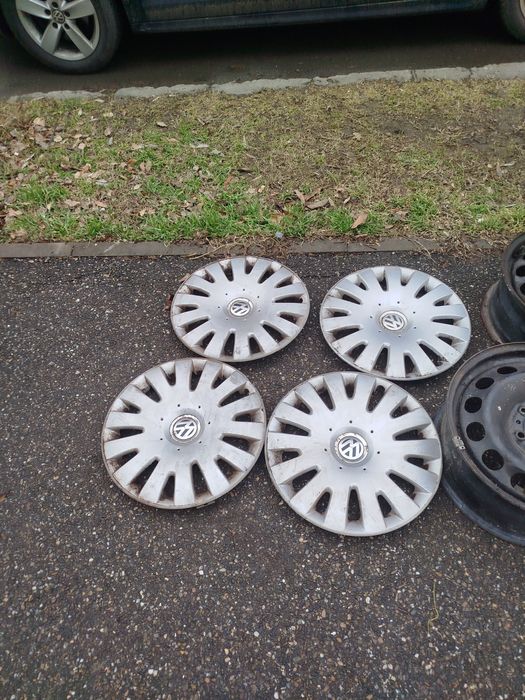 OFERTĂ !   Set jante din oțel Volkswagen cu capace R16.