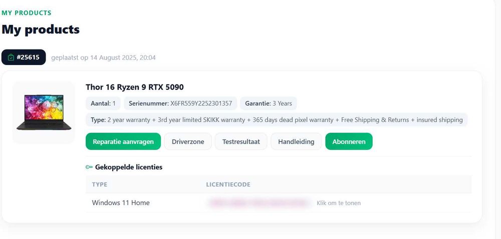 XMG Neo 16 RTX 5090,Ryzen 9 9955HX3D,32gb DDR5