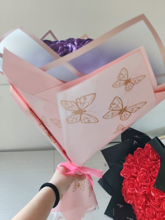 Лентадан букет роза