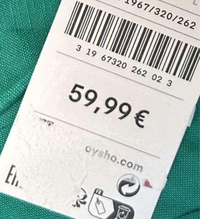 Дълга зелена рокля от oysho