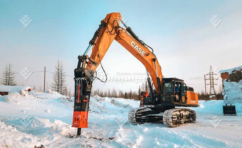 Гидромолот HammerMaster HM 550 HD на экскаватор