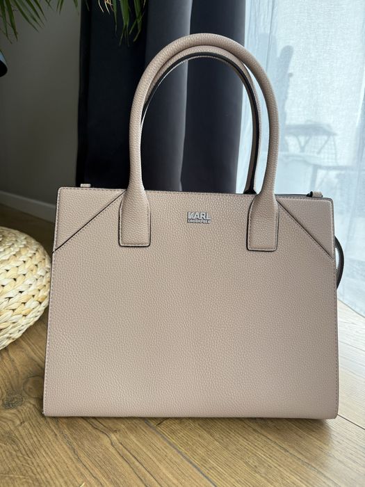 Geanta Karl Lagerfeld roz pudrat tote bag