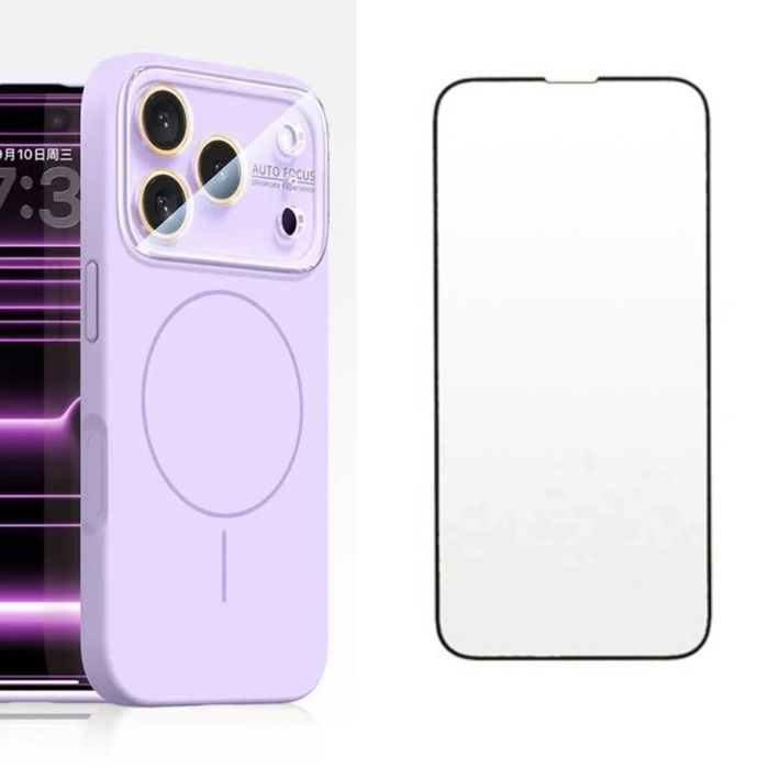 Iphone 17 17 PRO 17 PRO MAX - Husa Magsafe Autofocus + Folie Sticla