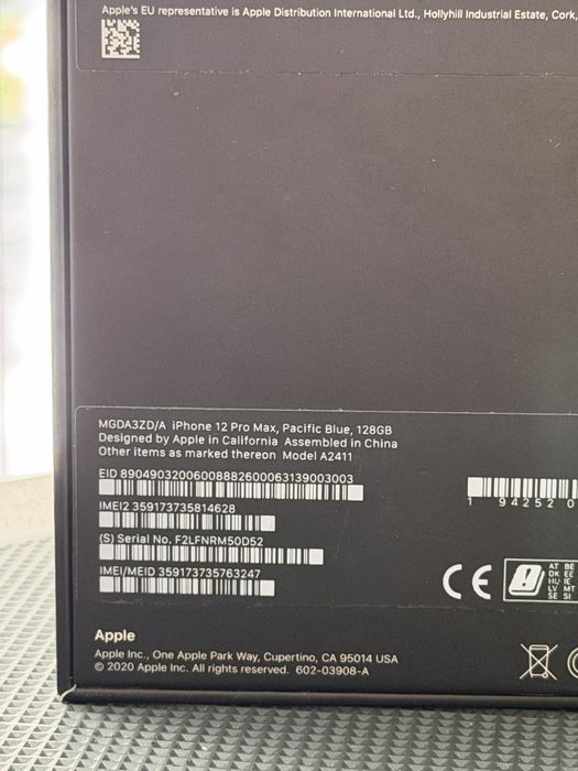 Apple iPhone 12 Pro Max,Pacific Blue,128GB *КатоНов*1г Гаранция*