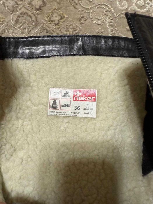 Черные сапоги Rieker 4655-00 Schwarz