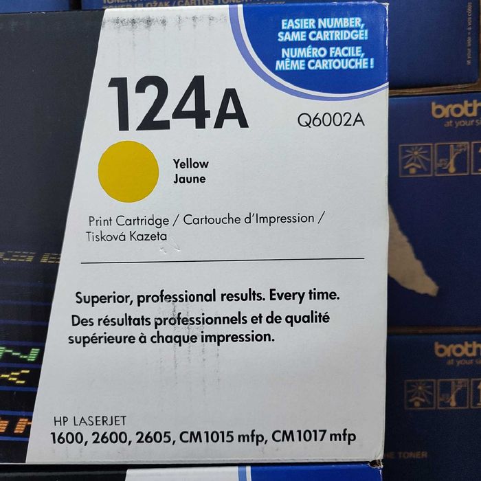 HP Toner 124A Magenta (Q6003A) and Yellow (Q6002A)