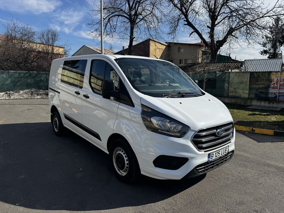 Ford Transit CUSTOM 2.0 tdci,6 locuri plus marfa,inmatriculat,an fabricatie 08.2020,euro 6