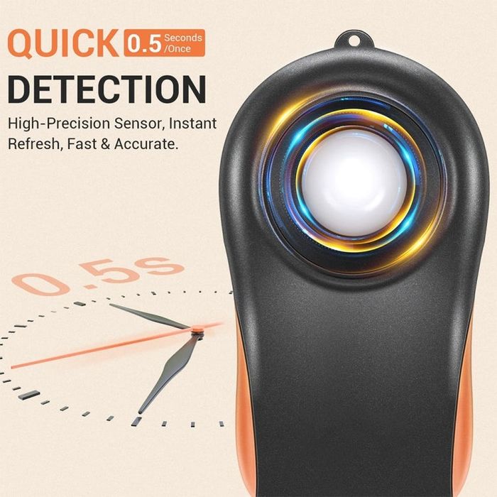 Măsurător digital de lumină LX1330B pentru utilizare în interior și exterior