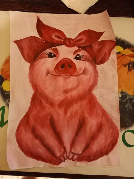 Tablou pictat la comanda