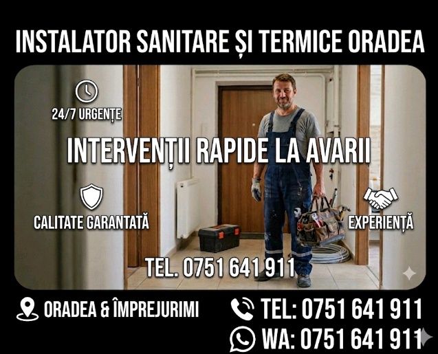 Instalator sanitar si termic.Mentenanță și repararații i nstalații.