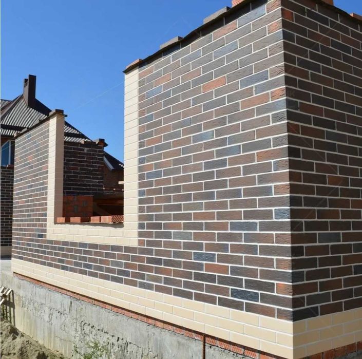 Облицовка клинкерным кирпичом