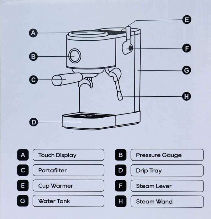 Кафемашина - полуавтоматична HiBrew H13