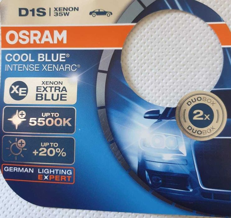 Set 2 becuri xenon D1S Osram Off Road, 35W, 5500K, Cool Blue Xenarc
