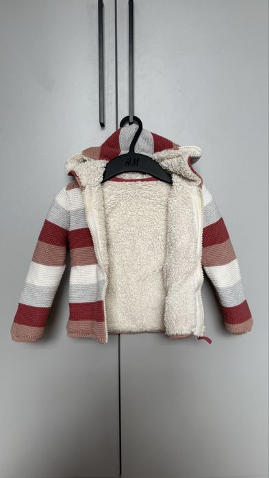 Теплая кофта с меховым подкладом