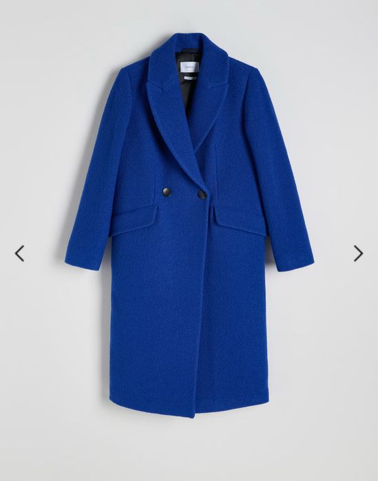 Вълнено палто дълго Reserved, S, 100% вълна