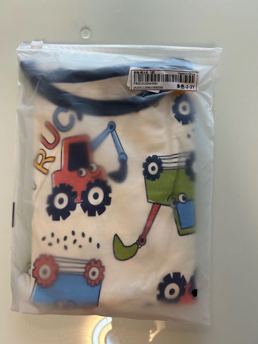 Пижама за момченце с превозни средства 100 % памук