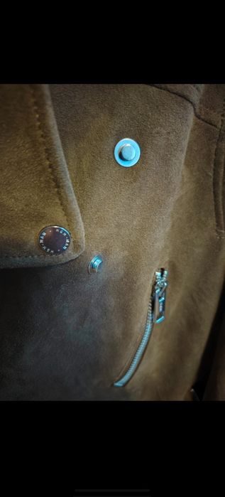 Geacă Biker H&M Camel  Unisex Mărimea M-L
