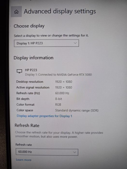 Монитори HP P223 – 21.5” Full HD 1920×1080, перфектно състояние