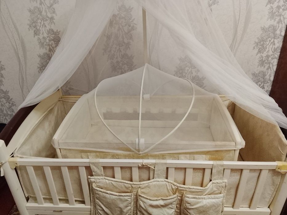 Детский кровать с люлькой