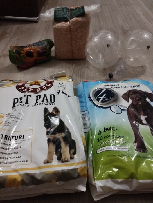 Minge hamster transparenta/covorașe absorbante 4dog