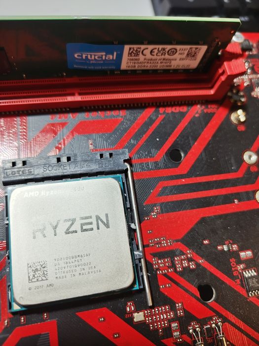 Kit PC placa de bazacu nvme M2 +CPU Ryzen 5 2600+16Gb ddr4 3200mhz