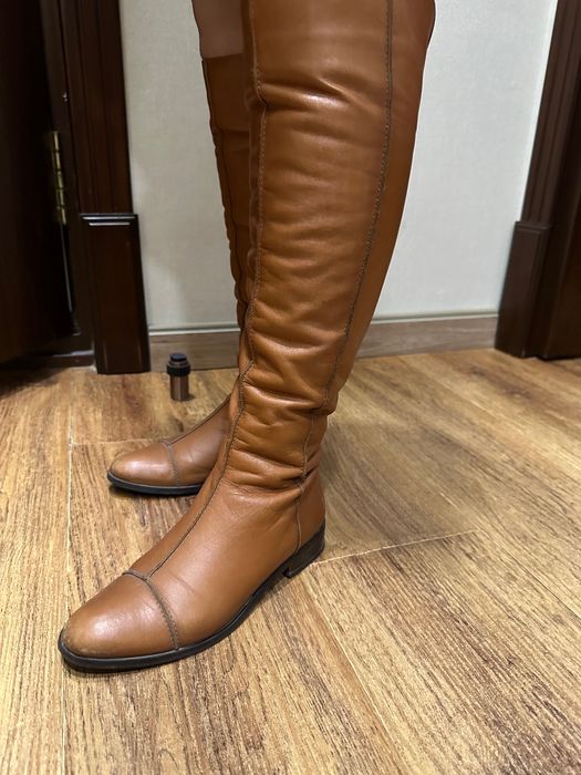 Ботфорты,Натуральная кожа