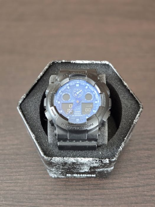 Casio G-Shock GA-100BP-1AER - Ediție Specială Blue Pattern