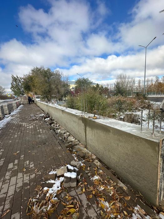 Заливка фундамента