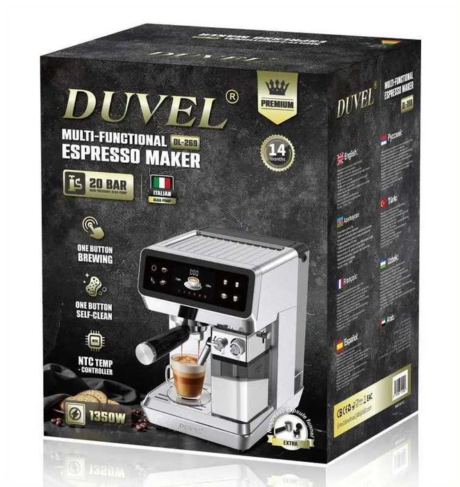 Кофемашина DUVEL DL-269 20 BAR рожковая / АКЦИЯ