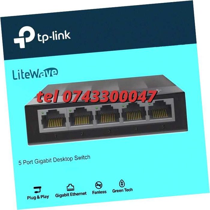 Switch Tplink Full Gigabit Pe Toate Porturile 5 Porturi