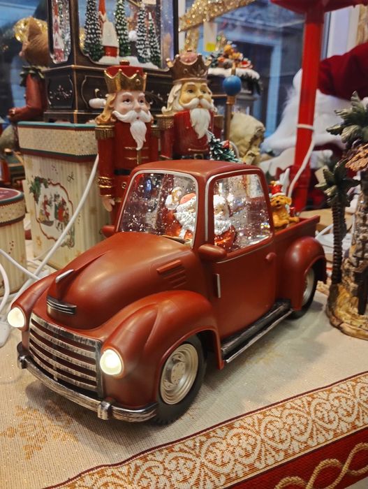 Вълшебни коледни фенери-светещи, музика, сняг в течност, декорация