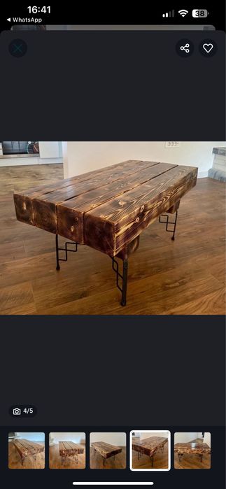 Ofer spre vanzare 2 mese din lemn masiv