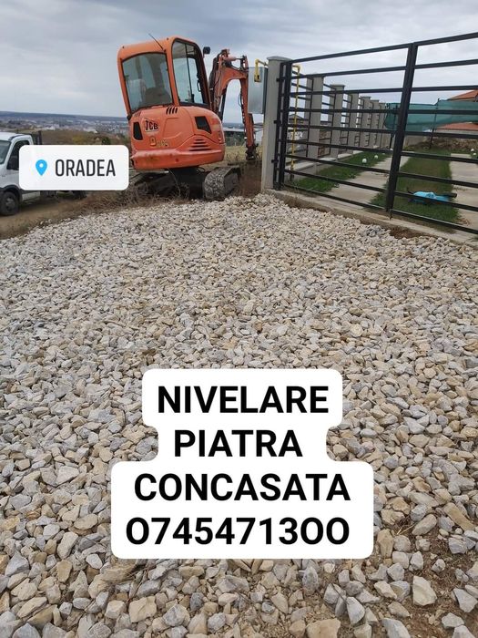 Piatra concasata de cariera, zavura pt parcare auto nivelare